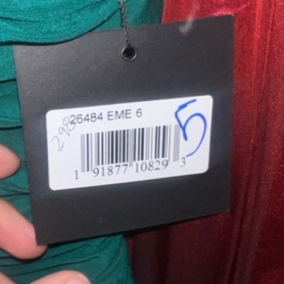 Mac Duggal 26484 NWT RUCHED OFF-THE-SHOULDER MIDI DRESS - Picture 7 of 7